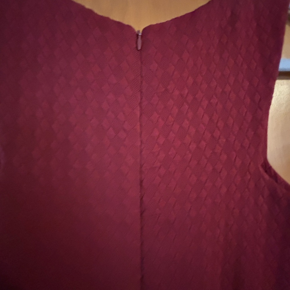 Collective Concepts Rich Red Textured Midi Dress - Picture 4 of 9